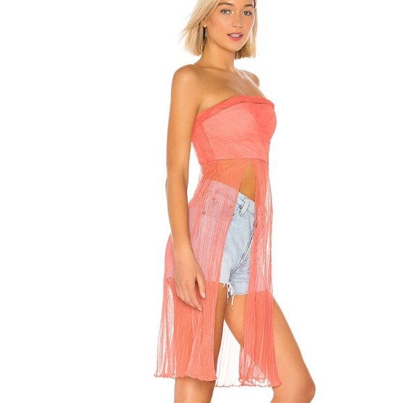 House of Harlow 1960 X REVOLVE Rita Top in Coral Women's size S - Picture 2 of 11